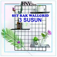 Minimalist WALL GRID Iron WALL Shelf