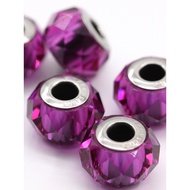 Austria Swarovski 5948 Fuchsia Crystal Magic Bracelet Transfer Beads Passepartout diy Accessories Pe