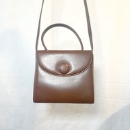 Givenchy啡色皮革中古手提肩背側背袋斜背袋 日本vintage