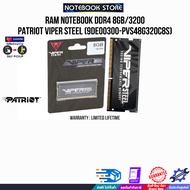 RAM NOTEBOOK DDR4 8GB/3200 PATRIOT VIPER STEEL (9DE00300-PVS48G320C8S)/ประกัน LIMITED LIFETIME