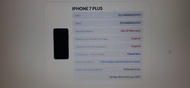 蘋果 APPLE iPhone7 7 PLUS A1784 (5.5吋) 128G 只測試開機觸控聲音都正常 狀況: 浮水印 數字鎖 零件機