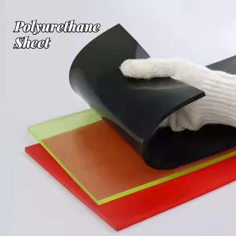 1Pc Black Polyurethane Elastic Rubber Sheet 2/3/4/5/6/8/10mm PU Damping Cushion Plate Plastic Board 
