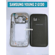 SAMSUNG YOUNG 2 G130H CASING FULL SET HOUSING BACK DOOR BATTERY COVER CASING SAMSUNG 130H CS