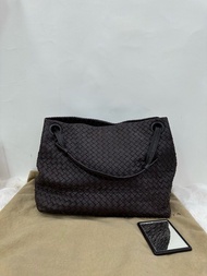 👜BV Bottega Veneta Garda Brown Intrecciato Hobo Bag 葆蝶家 灰色編織Garda hobo 手提包 腋下包