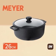 美亞 - (電磁爐適用) 鑄鐵有蓋深煎鍋 26CM -MEYER (#48645)