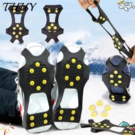THUY Ice Claw, Universal Spike Ice Gripper Spike,  10 Teeth Anti-Slip Spike Grips Cleats For Shoes