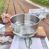 Zhuo De Ming 18/10 Stainless Steel Milk Pot Steamer Pot No Ear Steamer Basket Steamer Rack Steamer T