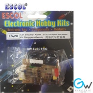 ESCOL ES-28 Electronic Hobby Kit Simple Car Security Alarm KIT PENGGERA KERETA