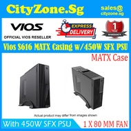 Vios S616 MATX Casing w/450W SFX PSU and 1x80mm Fan