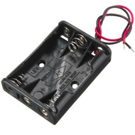 3-Slot Battery Holder for 3 X AAA Casing With Wires