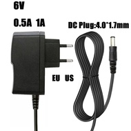 Power Supply AC/DC 6V 0.5A 1A 500Ma 4.0x1.7mm Adapter Charger For OMRON I-C10 M2 M3 M7 M10 M6 Blood 