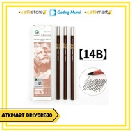 (12 Pcs) MARIES CHARCOAL PENCIL C7104-14B SUPER DARK - SKETCH PENCIL - DRAWING PENCIL