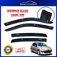 Original Oem High Quality Acrylic Door Visor (4") Compatible With Naza Citra 2 Rondo 2008 Above