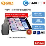 LENOVO YOGA 7 2-IN-1 14ILL10 83JQ004YMJ (CU5-226V,16GB,512GB SSD,14"WUXGA OLED,ARC GRAPHICS,WIN11)FR