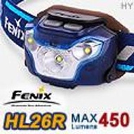 FENIX HL26R輕量野跑頭燈  輕量化設計  聚泛雙光源  多檔位、長續航  反光、導汗頭燈帶  內置鋰聚合物電池