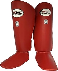 Twins Special Classic Shin Guard (Red) (Large)