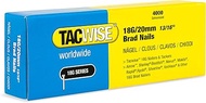 TACWISE Brad 1709 Compression Head Nails Type 18G / 15 mm Galvanised Silver 20 mm