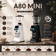 A80 MINI COFFEE GRINDER | WEIGHT & TIMER DOSING | 64MM FLAT BURR