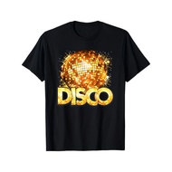 Disco Party Shirt- Black With Bold Disco Ball Graphic- Retro 70S 80S Costume Party Outfit- Unisex Ad