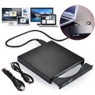 **包郵** 黑色 USB2.0通用款外置CD-RW刻錄機 免驅動DVD/CD播放器 (平行進口) YY3592