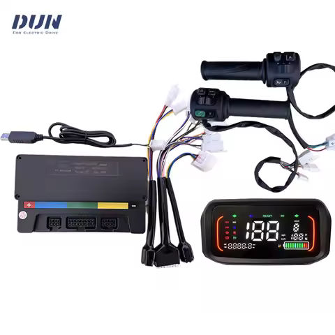 em50S BLDC 35A Votol Controller with N7 N1S Speedometer and Throttle For Mid-Drive In-Wheel Hub 1KW 