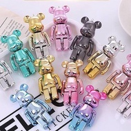 1pcs Bearbrick Building Block Bear DIY Jewelry Crystal Pendant Fashion Bear Electroplating Splicing Bear Shoe Charms Shoe Decoration Party Gift