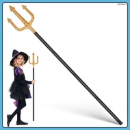 Trident Prop Toy Devil Demo Costume Accessories Halloween Party Pitch Fork Cosplay Props daneuo