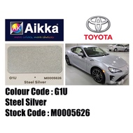 AIKKA AUTOMOTIVE PAINT / TOYOTA G1U* PEARL / STEEL SILVER / TOUCH UP PAINT / DIY CAT SPRAY TIN / CAT