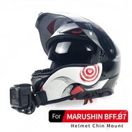 MARUSHIN BFF B7 Helmet Custom Aluminium Chin Mount for GoPro Hero 12 11 10 9 Insta360 X4 X3 Ace pro 