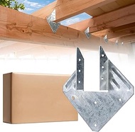 65Pack 18-Gauge Hurricane Ties for Rafters Shed Roof, Heavy Duty Galvanized Hurricane Straps Rafter 