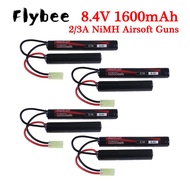 8.4V Airsoft Battery 2/3A 1600mAh 8.4V NIMH Butterfly Battery for H VFC HK416 CQB Rifle Guns AK AEG'