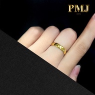 【Perai Mega Jewellery】 916 Gold Ring CinCin Belah Rotan Plain Padu Emas 916