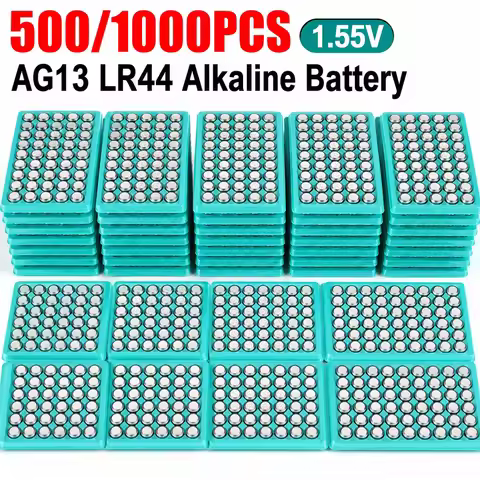 500/1000PCS AG13 LR44 LR1130 Button Battery Children's Watch Suitable for Toys Luminous Cup Cr2032 3