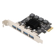 4 Port USB 3.0 PCI Express Card USB 3.0 PCI-E Expansion Card PCIE to USB 3.0 Adapter Card for PCIE 1