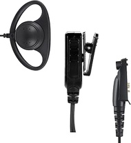 6 Pin M5 Walkie Talkie Earpiece Headset Ear Mic Piece with Ptt Mic for Motorola Ailunce dmr Ham Radi