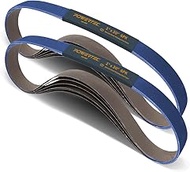 POWERTEC 1x30 Sanding Belts, 12PK, 100 Grit Zirconia 1 x 30 inch Sanding Belts for Belt Grinder, Bel