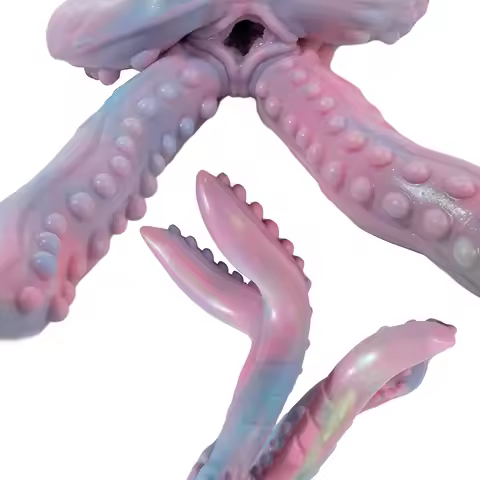 GEEBA Fantasy Siliocne Single Channel Male Masturbator Pocket Pussy Man's Onahole With Four Long Ana