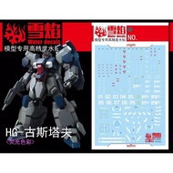 Water Decal HGUC FD-03 GUSTAV KARL UNICORN VER HG-20 Fluorescent color Reflective Sticker When Shini