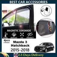 Mazda 3 Hatchback 2015-2018 Strong Magnetic Sunshade [4 pcs]