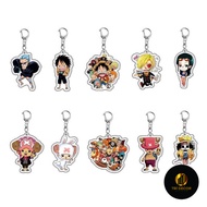 One Piece Acrylic Luffy.Chopper Rosauron Keychain Pendant