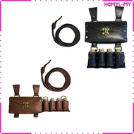 [HomylMY] Belt Waist Bag Steampunk Cork Potion Bottle Set with 4 Potion Bottle