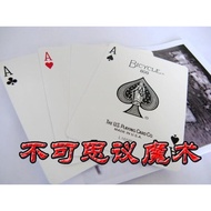 Playing Card Set 4A Change White Card Instant Change White Card Change A Magic Props
