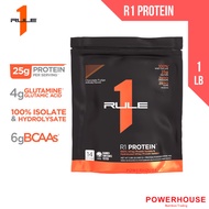 Rule 1 Protein 100% Whey Isolate & Hydrolyzed Whey Protein Isolate, 1lb [R1 Protein, Muscle Recovery