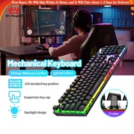 K500 Gaming Keyboard Mechanical Feel Colorful Backlight USB Wired Keyboard( High Performance )