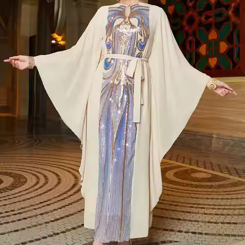 BA09 Meter Yellow Sve Dr Arab Long Skirt Middle East Women's Clothing Illusion A-Line Dr
