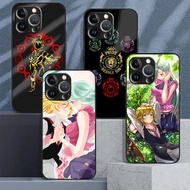 Seven Deadly Sins Tempered Glass Phone Case For IPhone 15 14 13 12 11 Pro XS Max Plus Mini X XR 8 7 