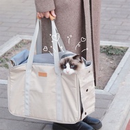 Cat Bag Portable Outing Portable Bag Large Capacity Cat Cage Cat Bag Summer Breathable Pet Shoulder 