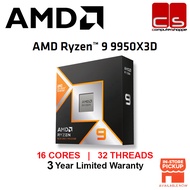 AMD Ryzen 9 9950X3D (16CORES | 32 THREADS)CPU Processor Boost Clock, Up to 5.7 GHz, Base Clock, 4.3 