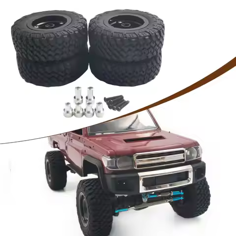4Pcs 1/12 Scale RC Car Wheel Tires Professional Modification 74mm Directly Replace Parts RC Vehicle 