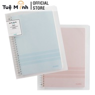 Sổ Klong Còng Nhựa Trong Suốt B5 Ruột Chấm Dotgrid/ Caro VPPTueMinh Giấy Refill Sổ Còng